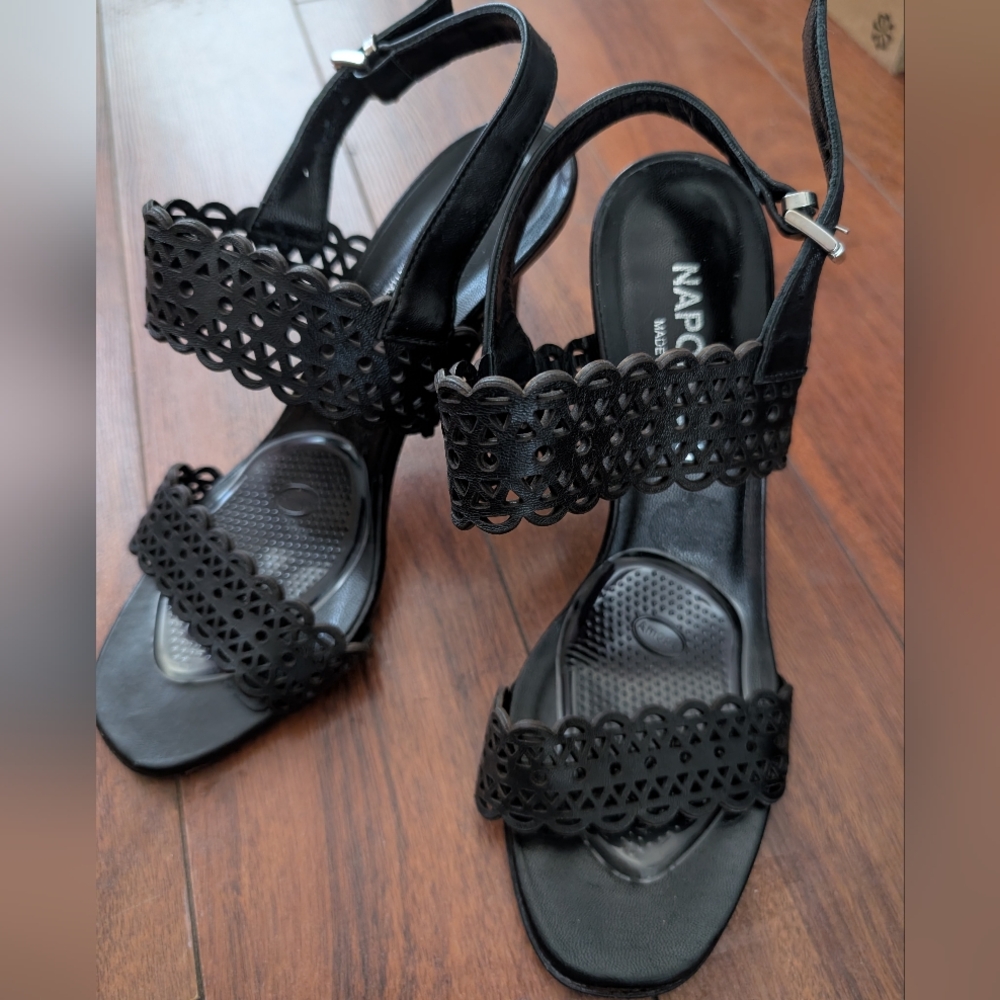 Napoleon Black Women's High Heels Sandals